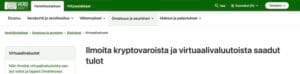 Kryptojen verotus Suomessa 2025